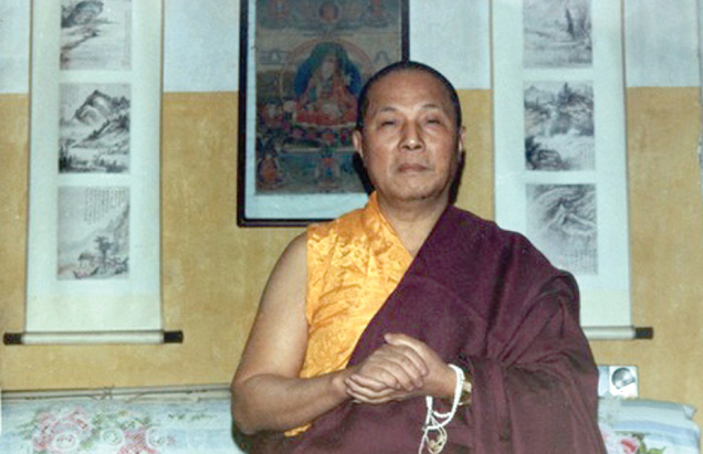 Lama Kan Tsao in early Dharma centre in Hong Kong